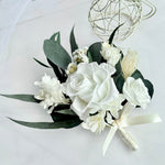 Load image into Gallery viewer, Ethereal Ivory - Preserved Flower Boutonniere