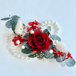 Load image into Gallery viewer, Velvet Flame - Preserved Flower Wrist Corsage