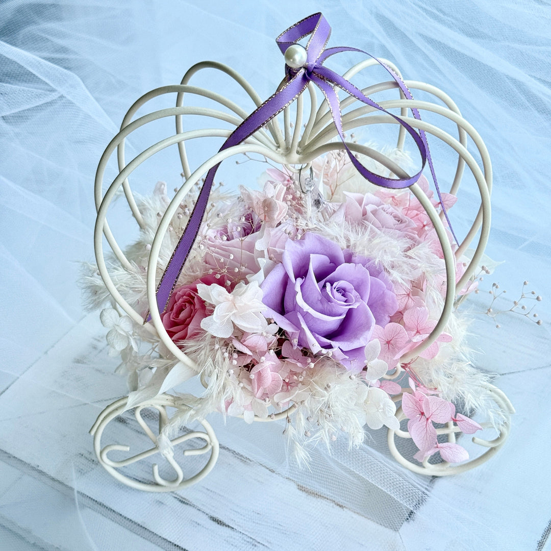 Fairytale Bloom Carriage Collection – Preserved Flower Gift – Wedding Keepsake
