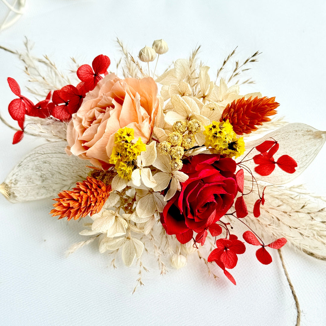 Bohemian Flame - Preserved Flower Wrist Corsage