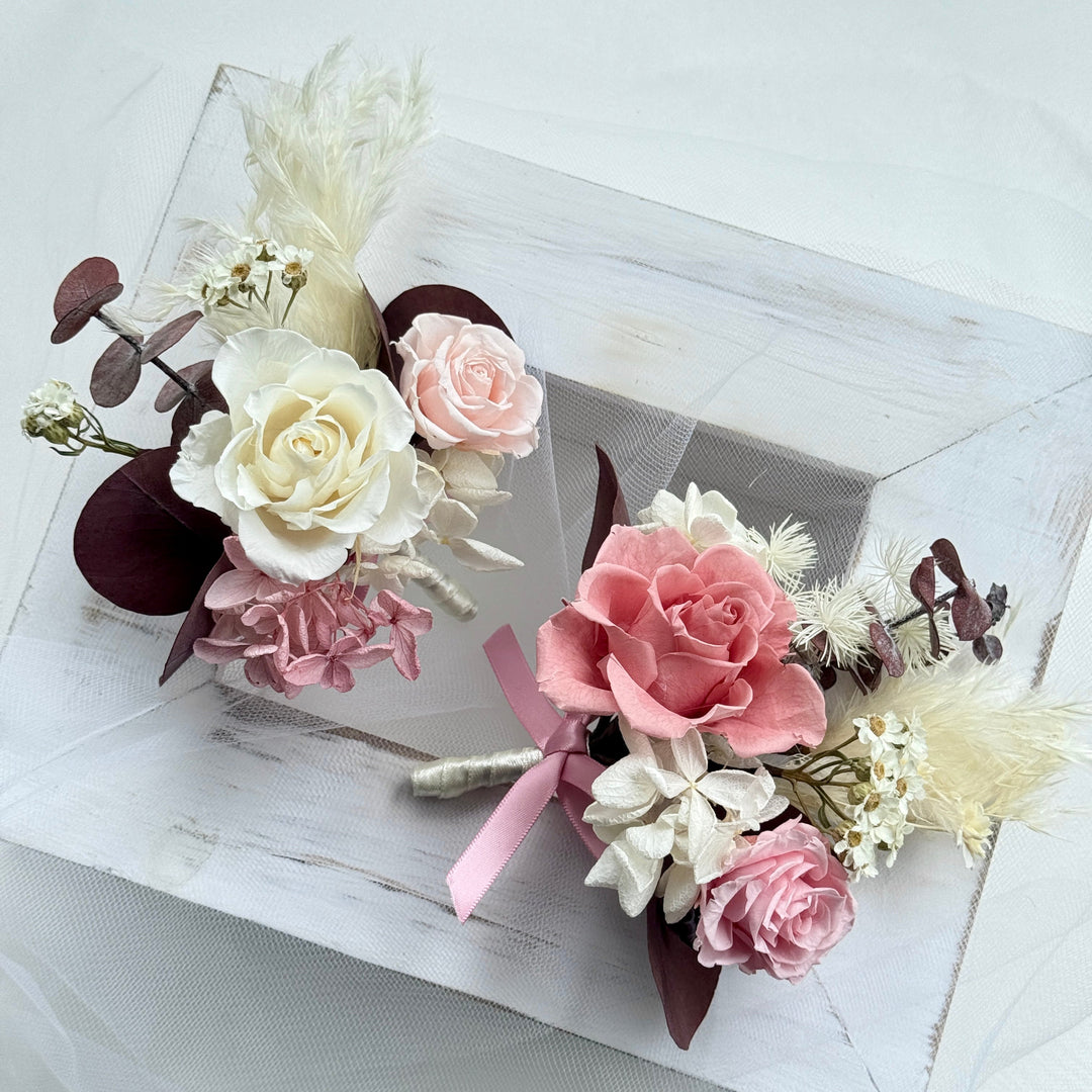 Blush Eternal Rose - Preserved Flower Boutonniere