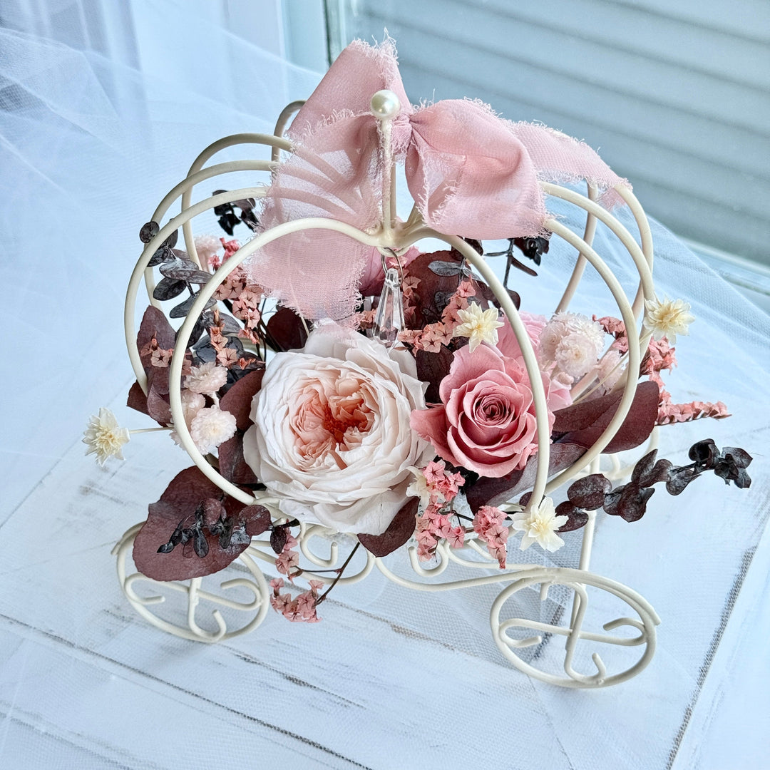 Fairytale Bloom Carriage Collection – Preserved Flower Gift – Wedding Keepsake