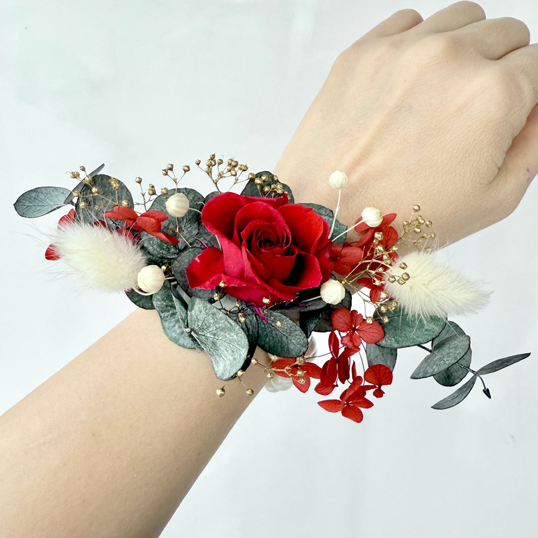 Velvet Flame - Preserved Flower Wrist Corsage