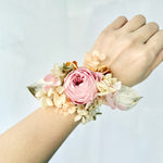 Load image into Gallery viewer, Romantic Garden Blush - Preserved Flower Wrist Corsage