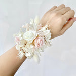 Load image into Gallery viewer, Cloud Blush - Preserved Flower Wrist Corsage