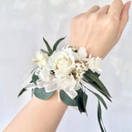 Load image into Gallery viewer, Ethereal Ivory - Preserved Flower Wrist Corsage