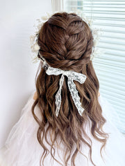 Cloud Blush – Preserved Floral Bridal Flower Crown