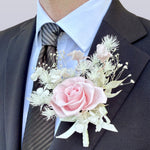 Load image into Gallery viewer, Cloud Blush - Preserved Flower Boutonniere