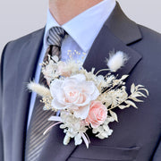 Cloud Blush - Preserved Flower Boutonniere