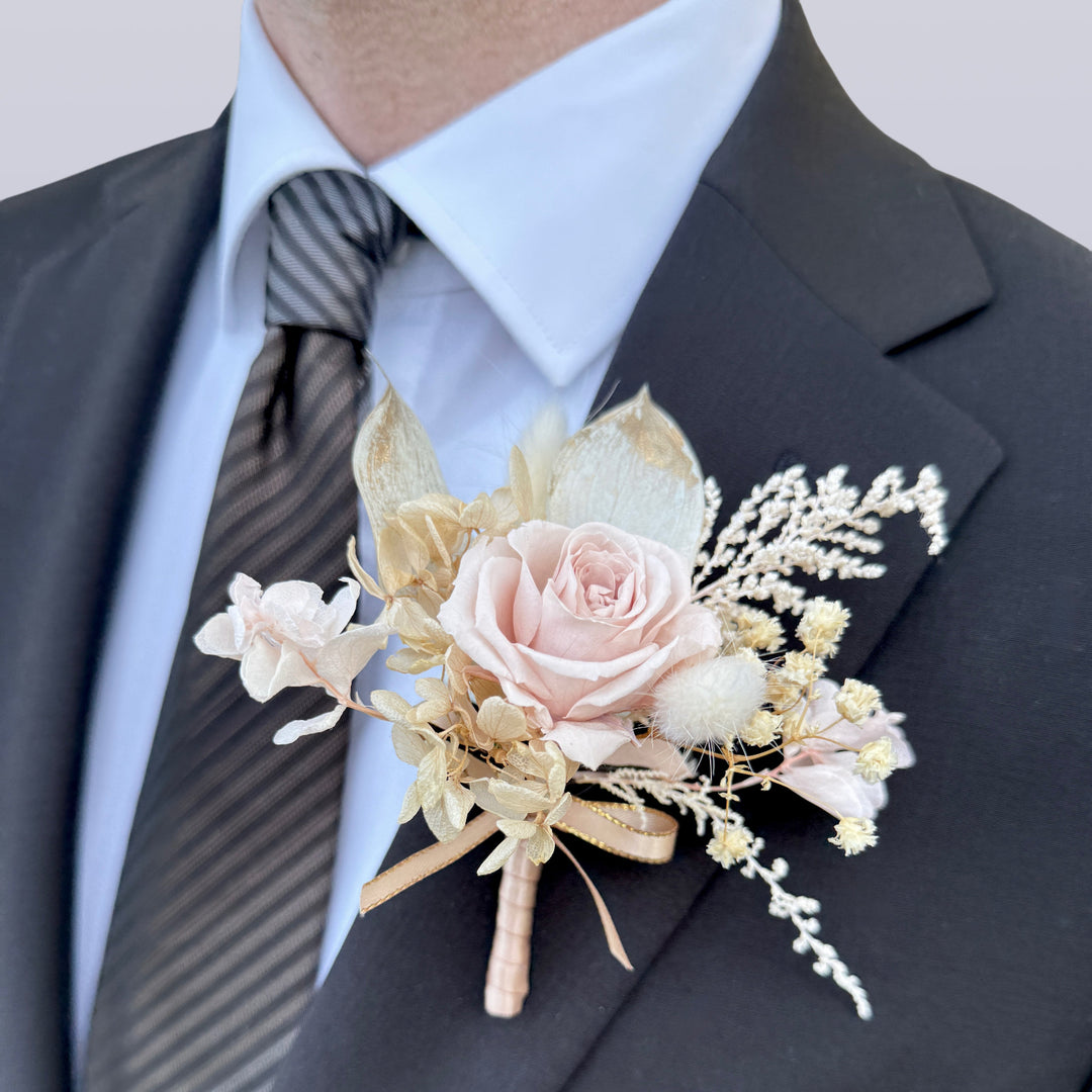 Rose Dust - Preserved Flower Boutonniere