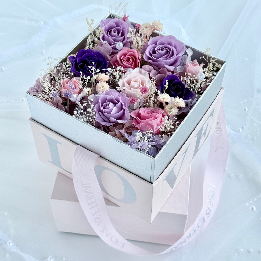 Eternal Love Preserved Rose Box – Three Color Edition