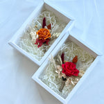 Load image into Gallery viewer, Bohemian Flame - Preserved Flower Boutonniere