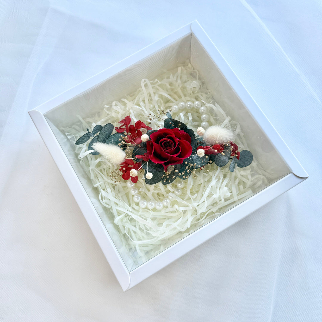Velvet Flame - Preserved Flower Wrist Corsage