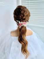 Load image into Gallery viewer, Blush Eternal – Rosé Whispers Preserved Floral Bridal Hair Comb